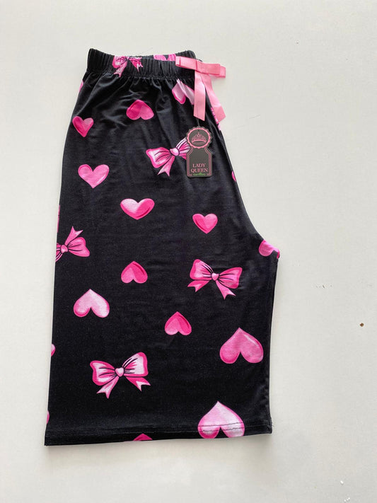 Lady Queen 6027 / Battal Beden Viskon Bermuda Pijama