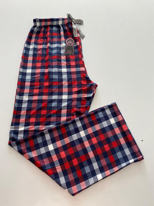 Lady Queen - 6020 Likralı Ring Viskon Battal Alt Kareli