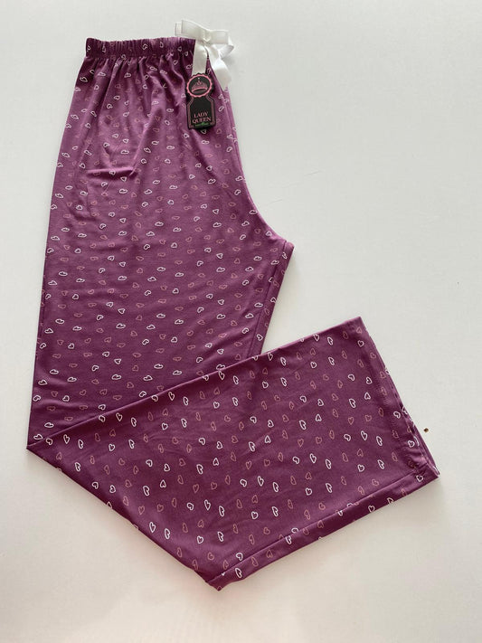 Lady Queen - 6020 Likralı Ring Viskon Battal Alt Kalp Desenli