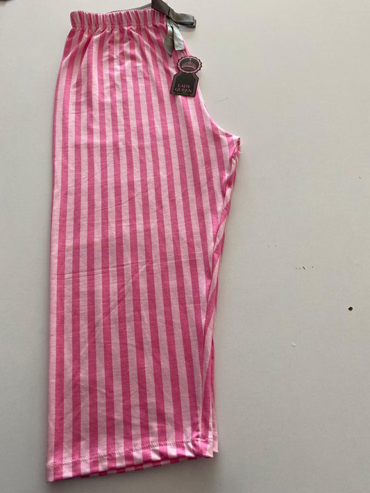 Lady Queen 6021 Likralı Ring Viskon Battal Kapri – Çizgili Desen