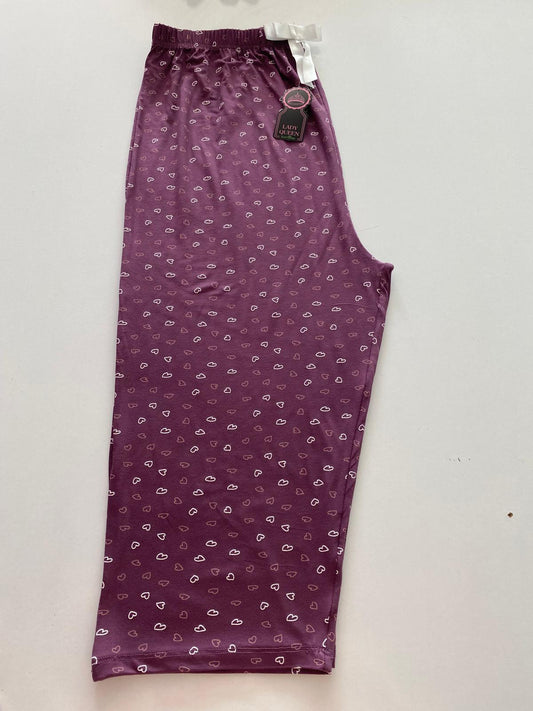 Lady Queen 6021 Likralı Ring Viskon Battal Kapri - Puantiye Desenli