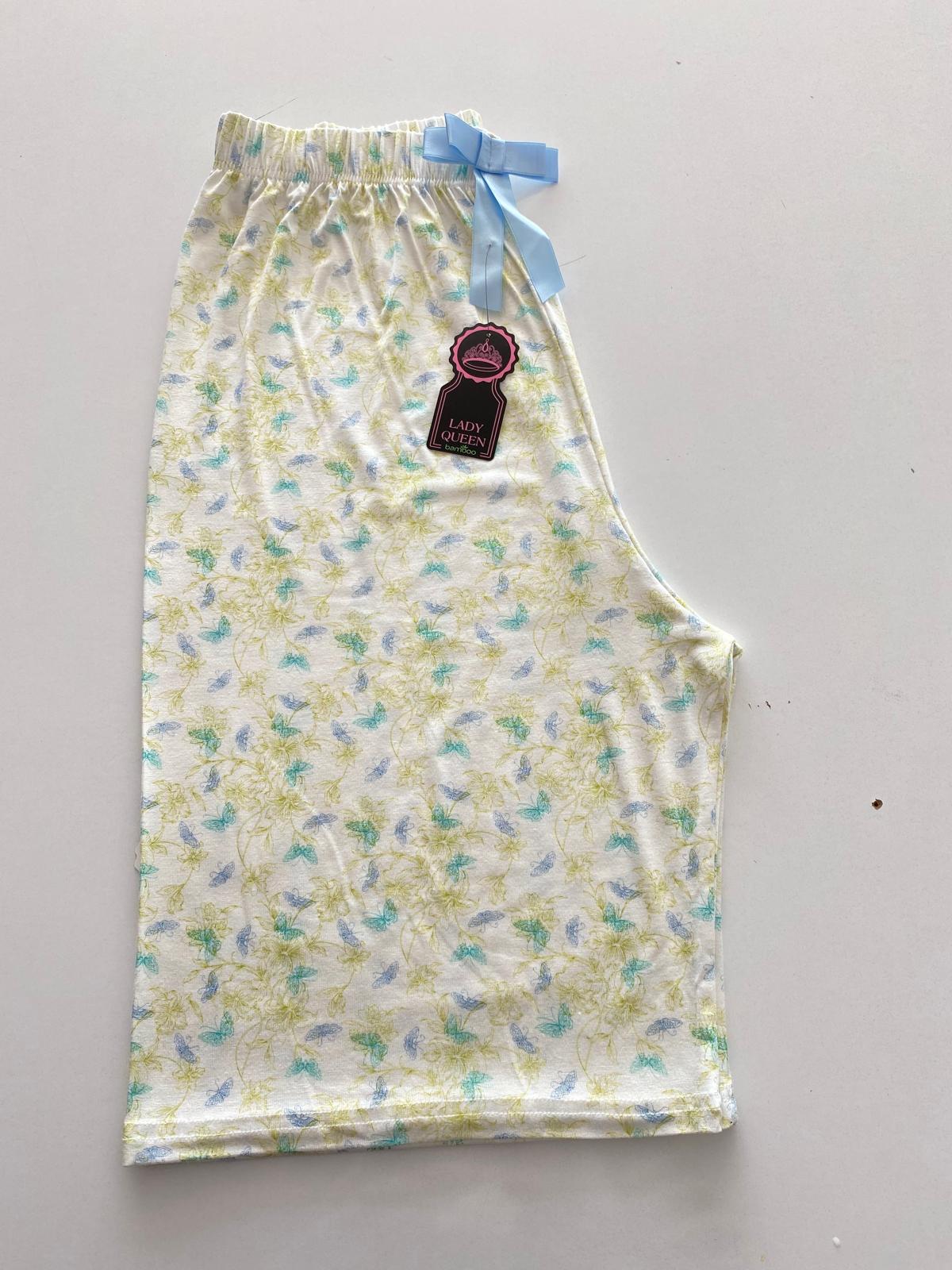 Lady Queen 6027 / Battal Beden Viskon Bermuda Pijama