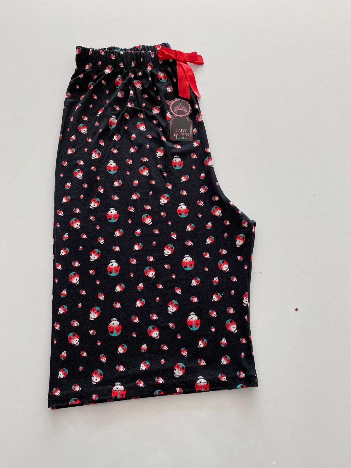 Lady Queen 6027 / Battal Beden Viskon Bermuda Pijama