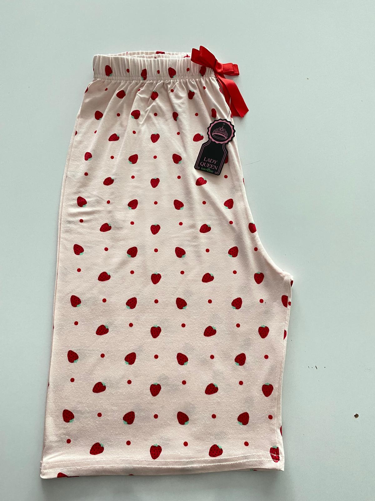 Lady Queen 6027 / Battal Beden Viskon Bermuda Pijama