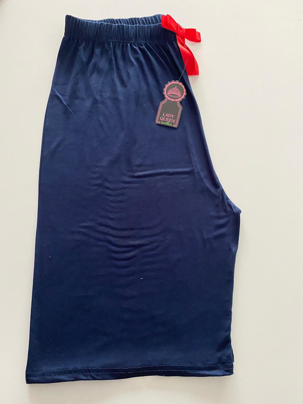 Lady Queen 6027 / Battal Beden Viskon Bermuda Pijama