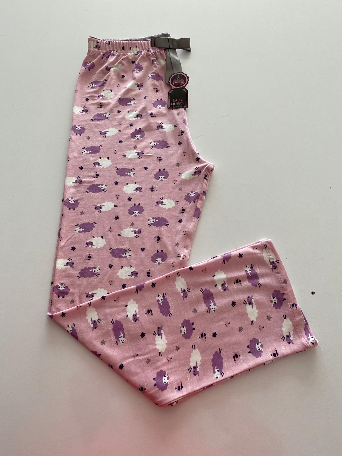 Lady Queen 6013 / Ring Viskon Havlu Bel Renkli Lastikli Pijama