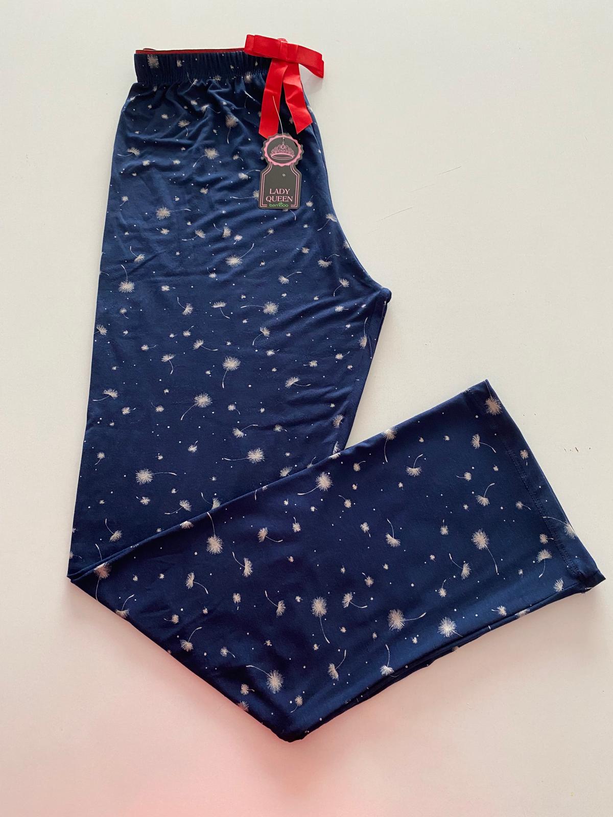 Lady Queen 6013 / Ring Viskon Havlu Bel Renkli Lastikli Pijama