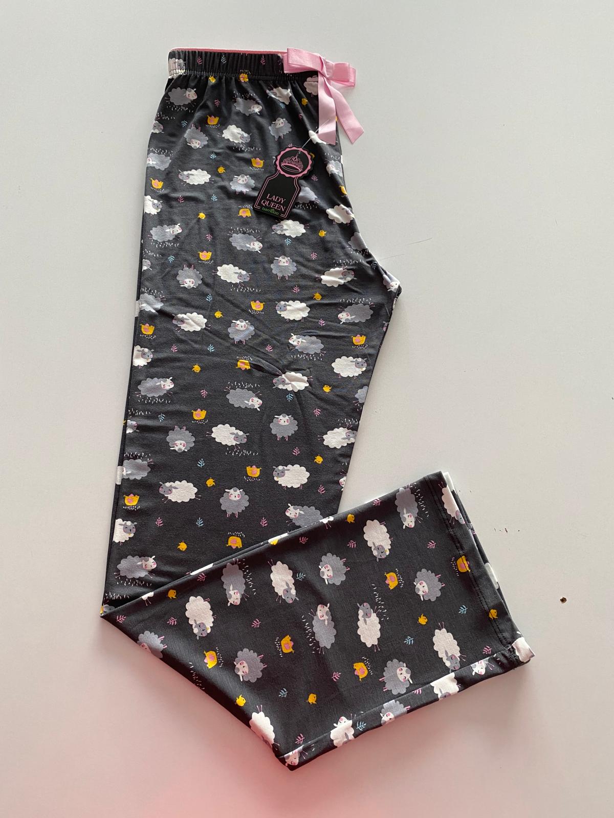 Lady Queen 6013 / Ring Viskon Havlu Bel Renkli Lastikli Pijama