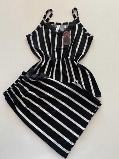 Lady Queen 6016 / Likralı Ring Viskon Şort Takım