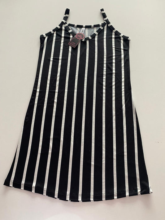 Lady Queen 6060 Askılı Ring Viskon Gecelik –  Çizgili